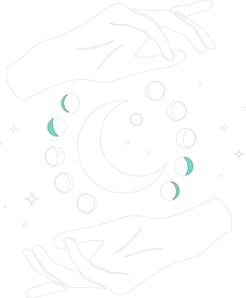 Hands holding personalized astrology guide and headphones