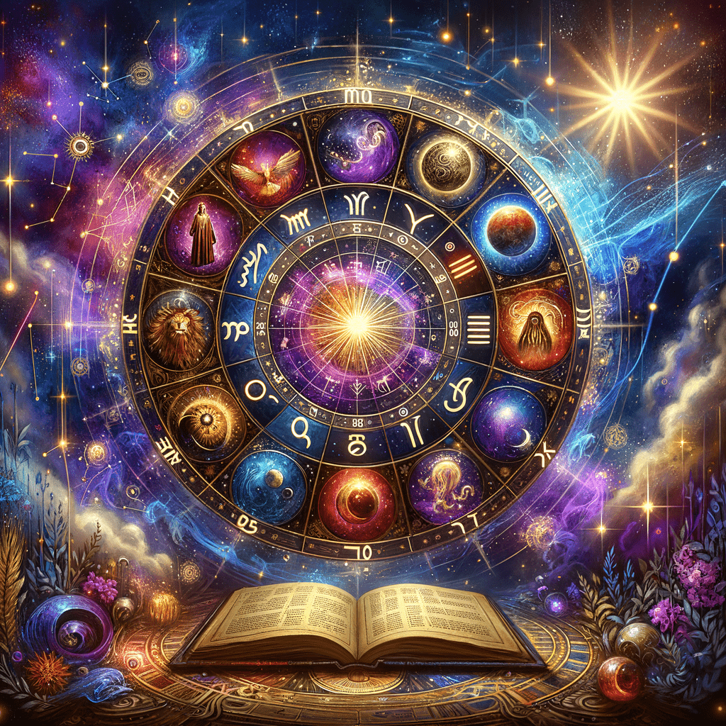 Birth chart wheel divided into the 12 houses in astrology, each sector marked with its life area