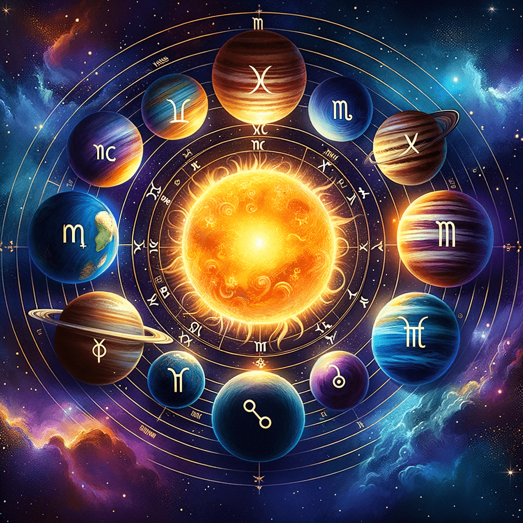 Astrology illustration for The Planets in Astrology