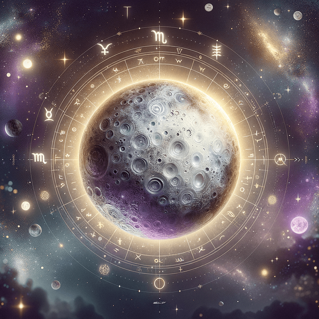 Mercury in astrology: the messenger planet and its glyph over a natal chart wheel