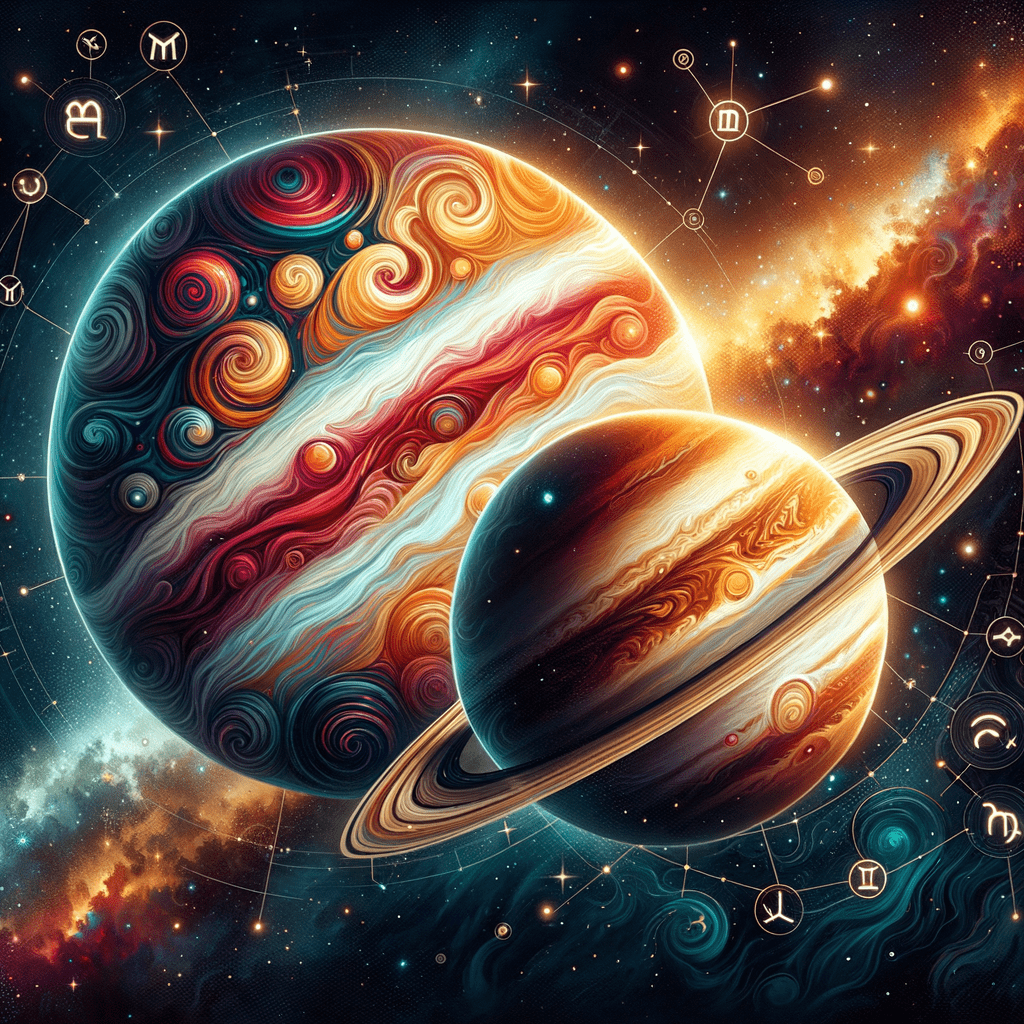 Astrology illustration for The Social Planets