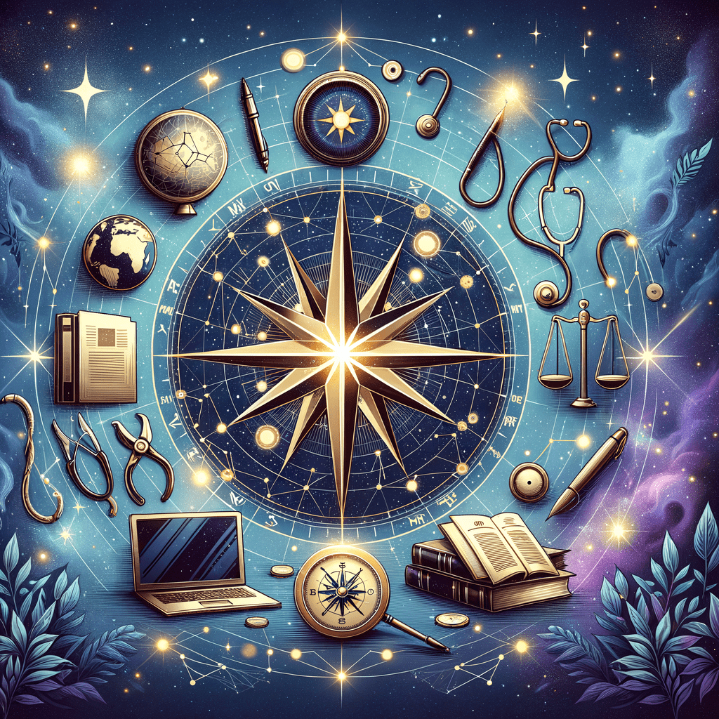 Astrology illustration for The Midheaven