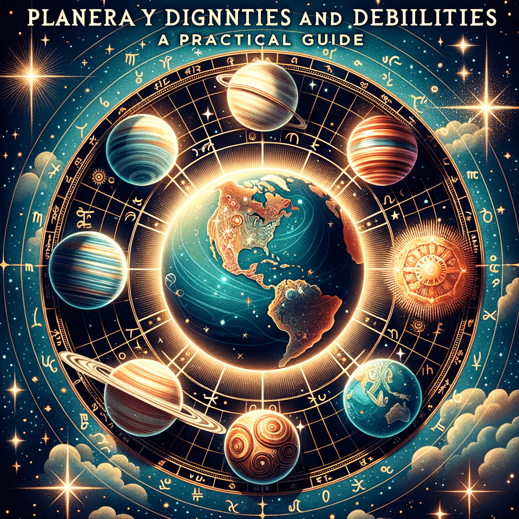 Astrology illustration for Planetary Dignities and Debilities