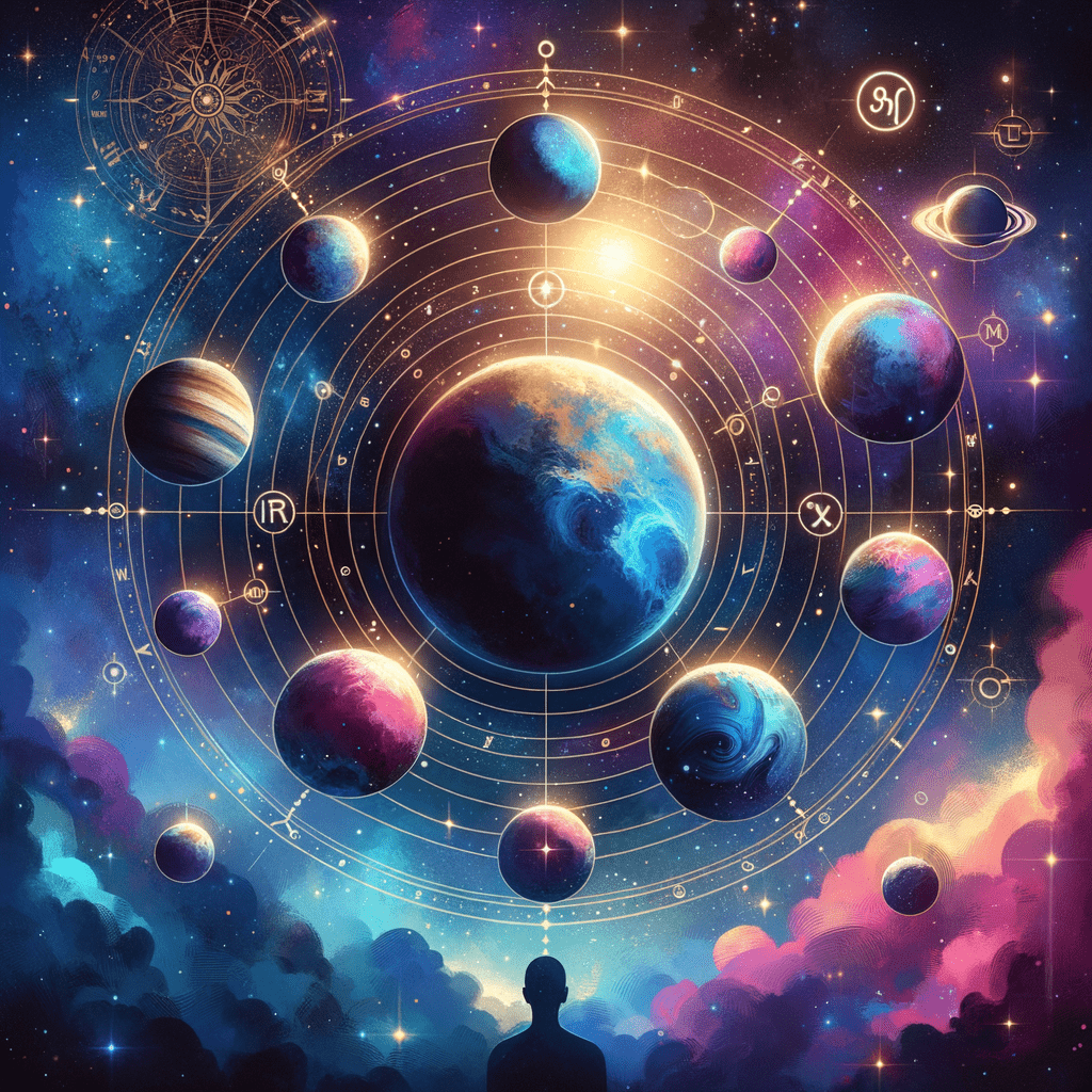 Astrology illustration for Planetary Fall and Its Meaning in Your Chart