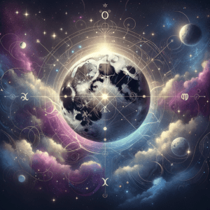 Astrology illustration for The Lunar Nodes
