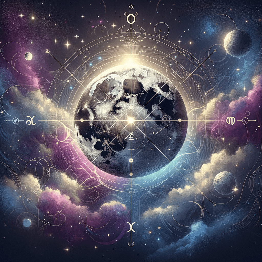 Astrology illustration for The Lunar Nodes