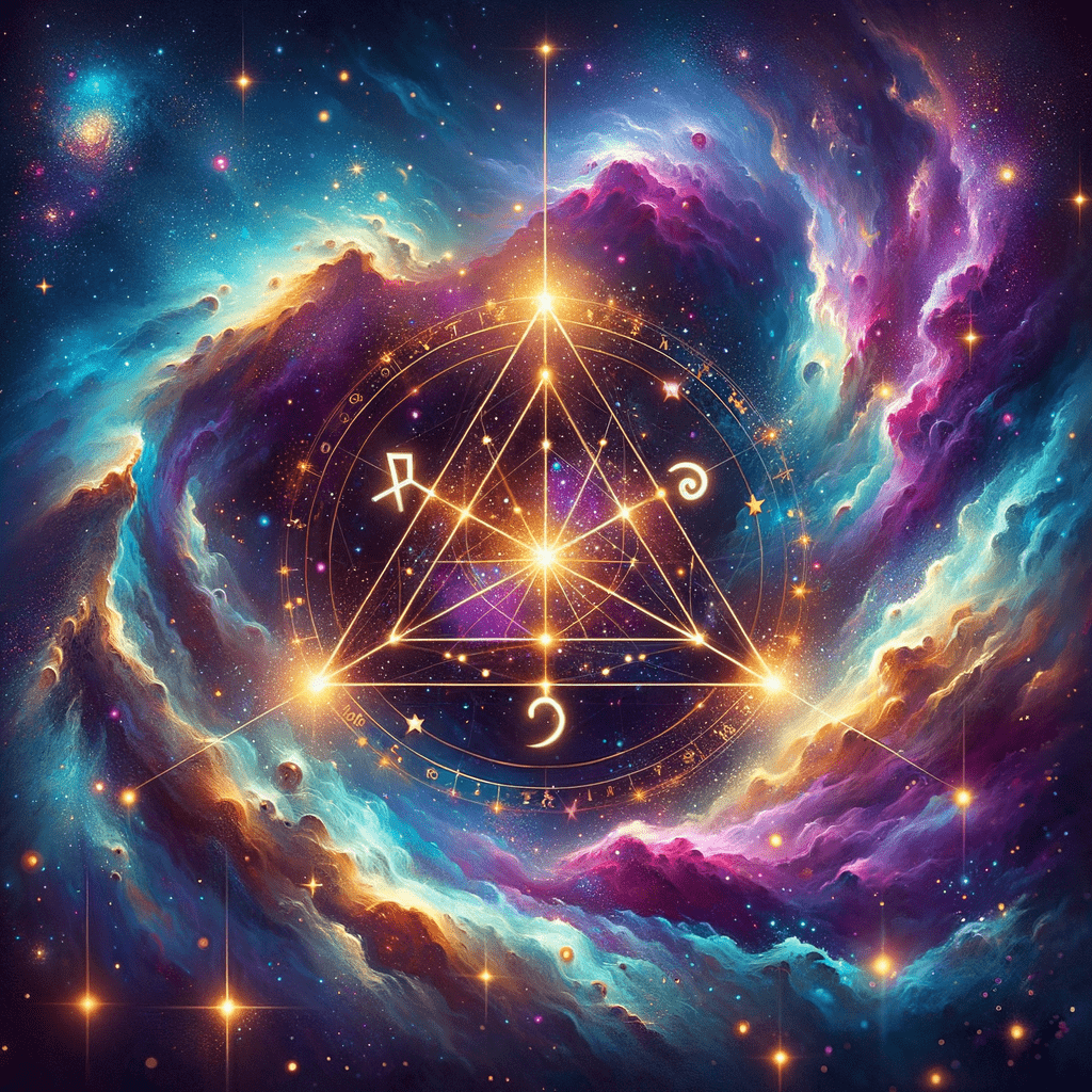 Astrology illustration for Grand Trine
