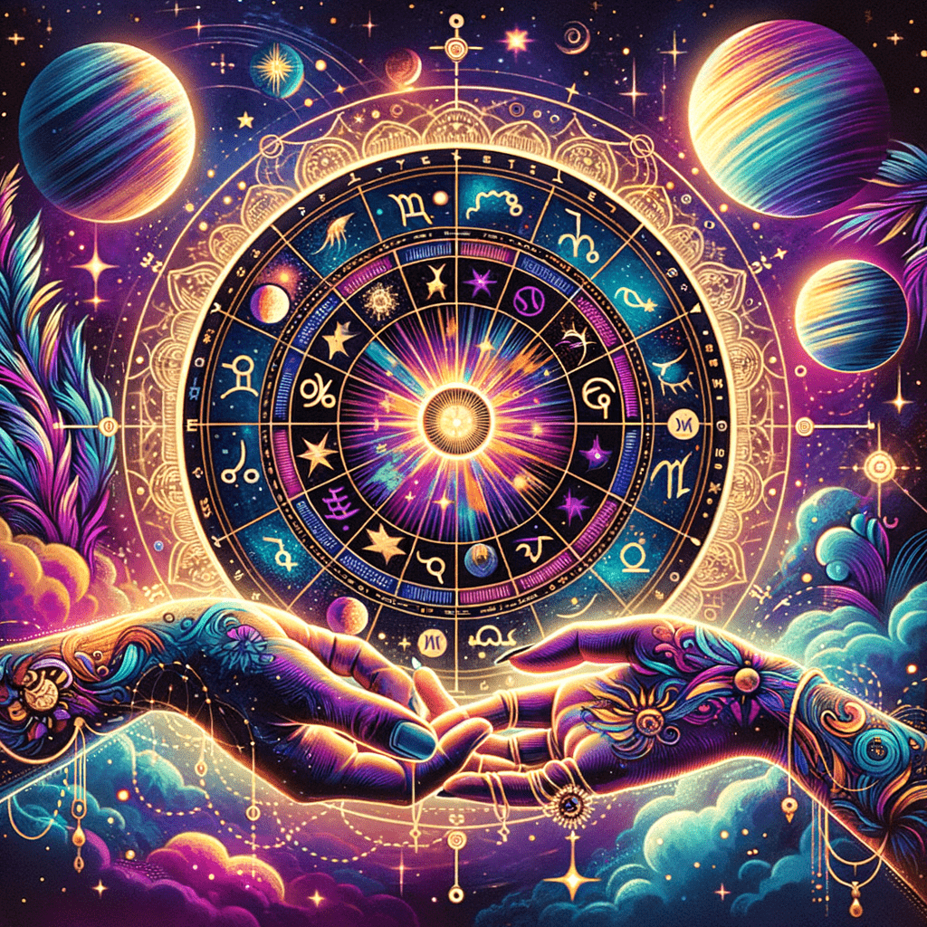 Astrology illustration for Synastry Charts