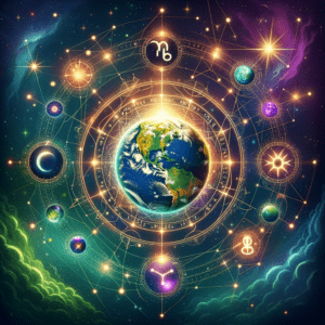 Astrology illustration for Humanistic Astrology