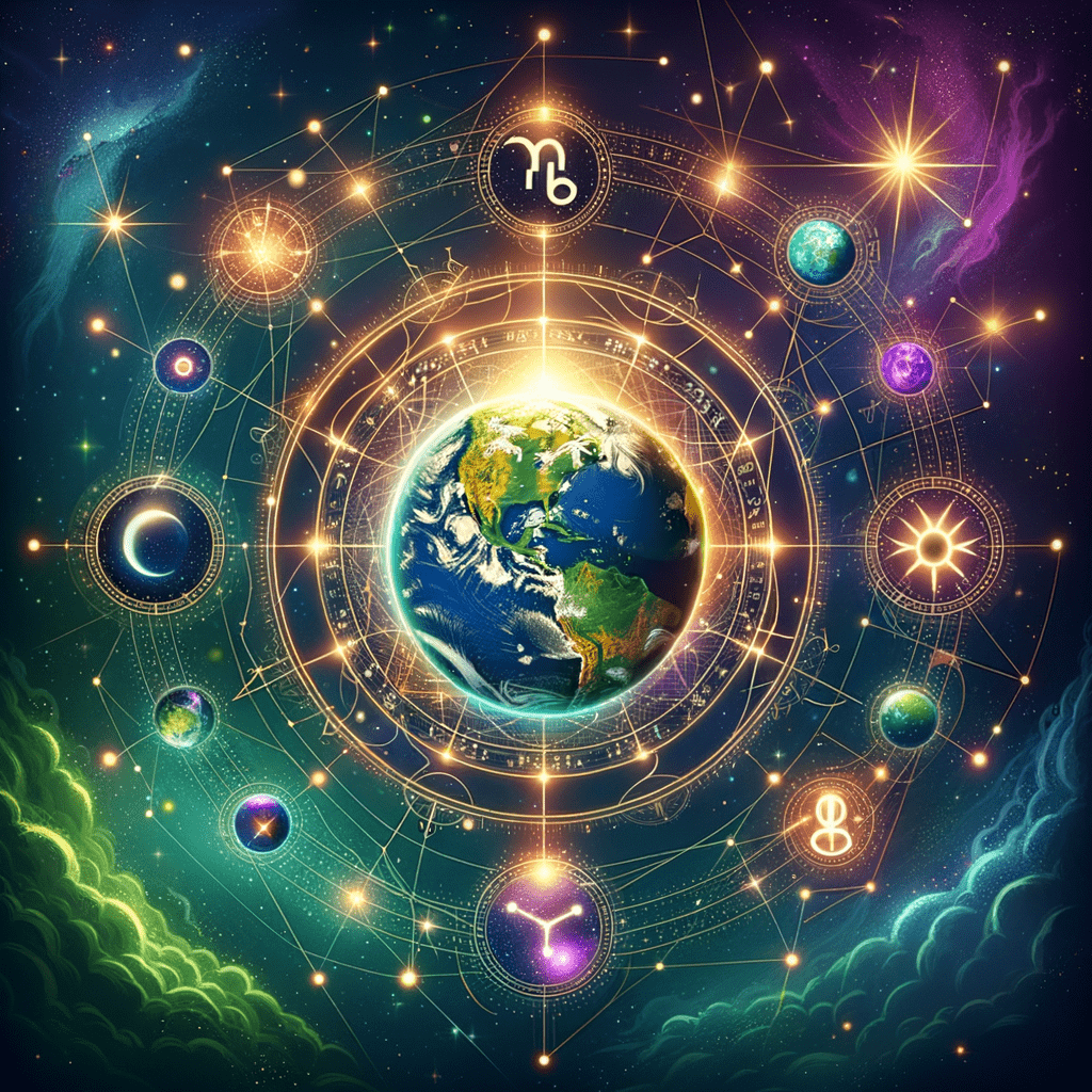 Astrology illustration for Humanistic Astrology