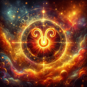 Astrology illustration for Sun in Aries
