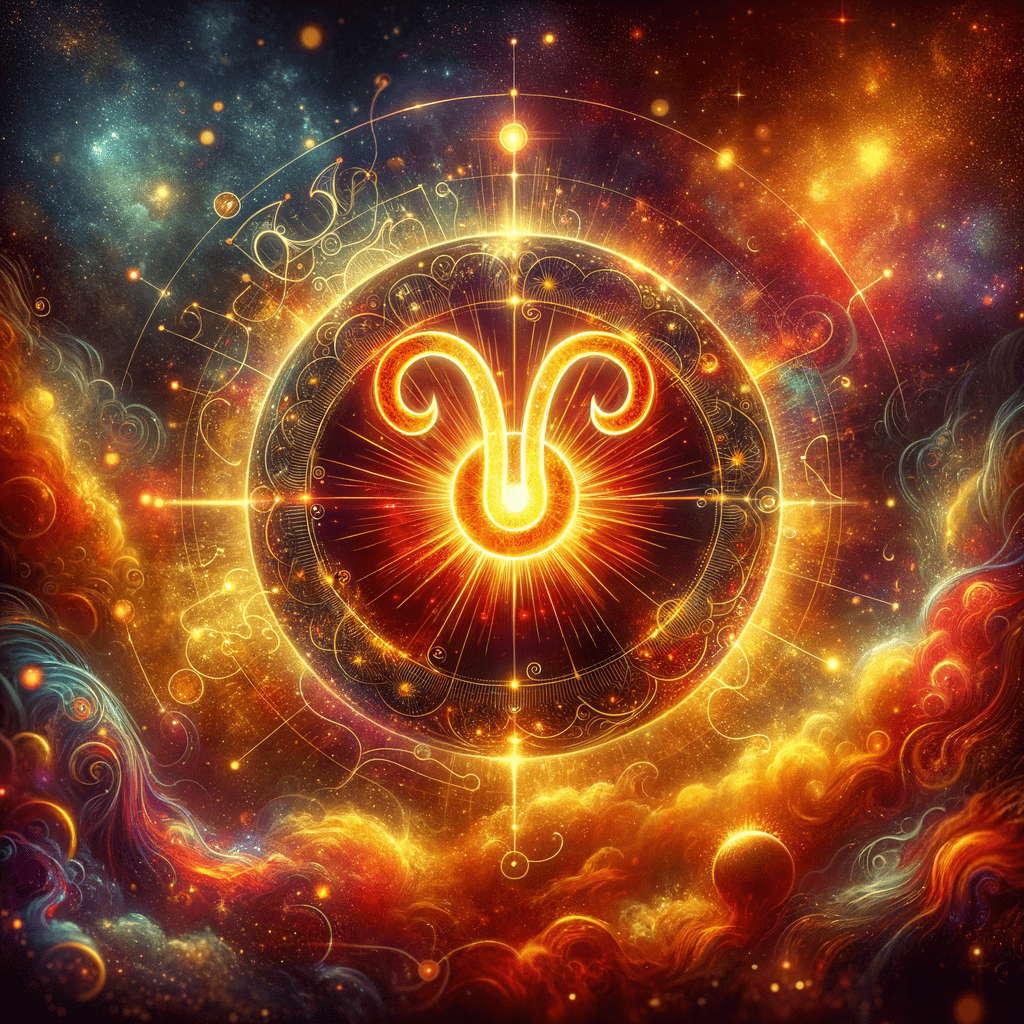 Astrology illustration for Sun in Aries