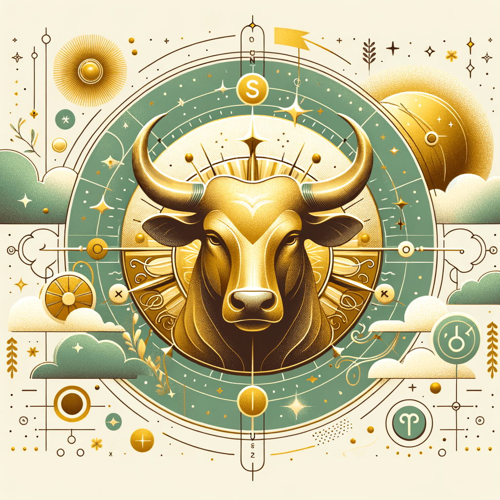 Astrology illustration for Sun in Taurus