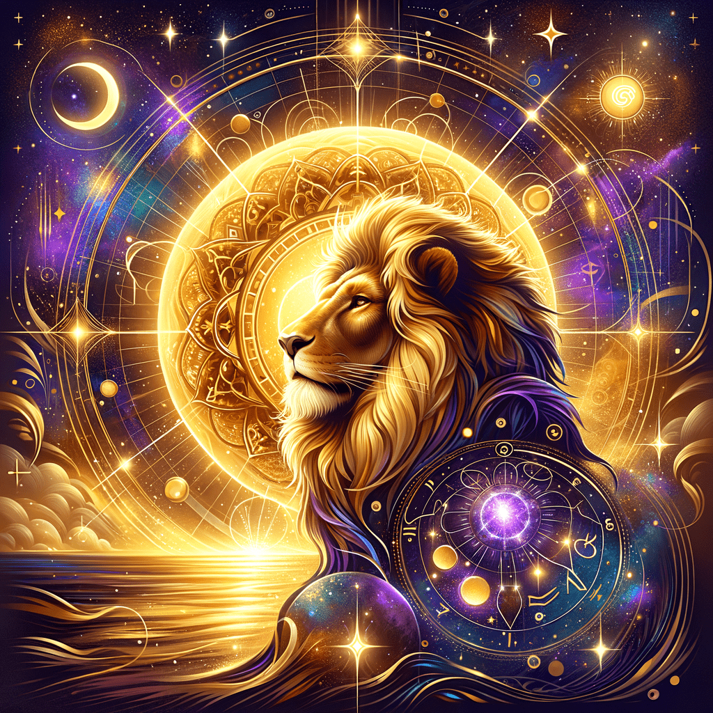 Astrology illustration for Sun in Leo