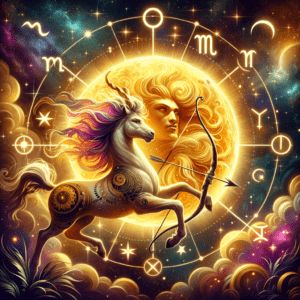 Astrology illustration for Sun in Sagittarius
