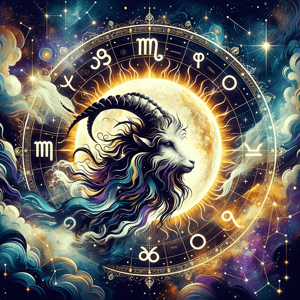Astrology illustration for Sun in Capricorn