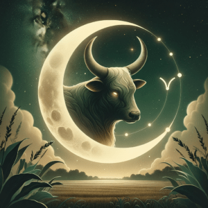 Astrology illustration for Moon in Taurus