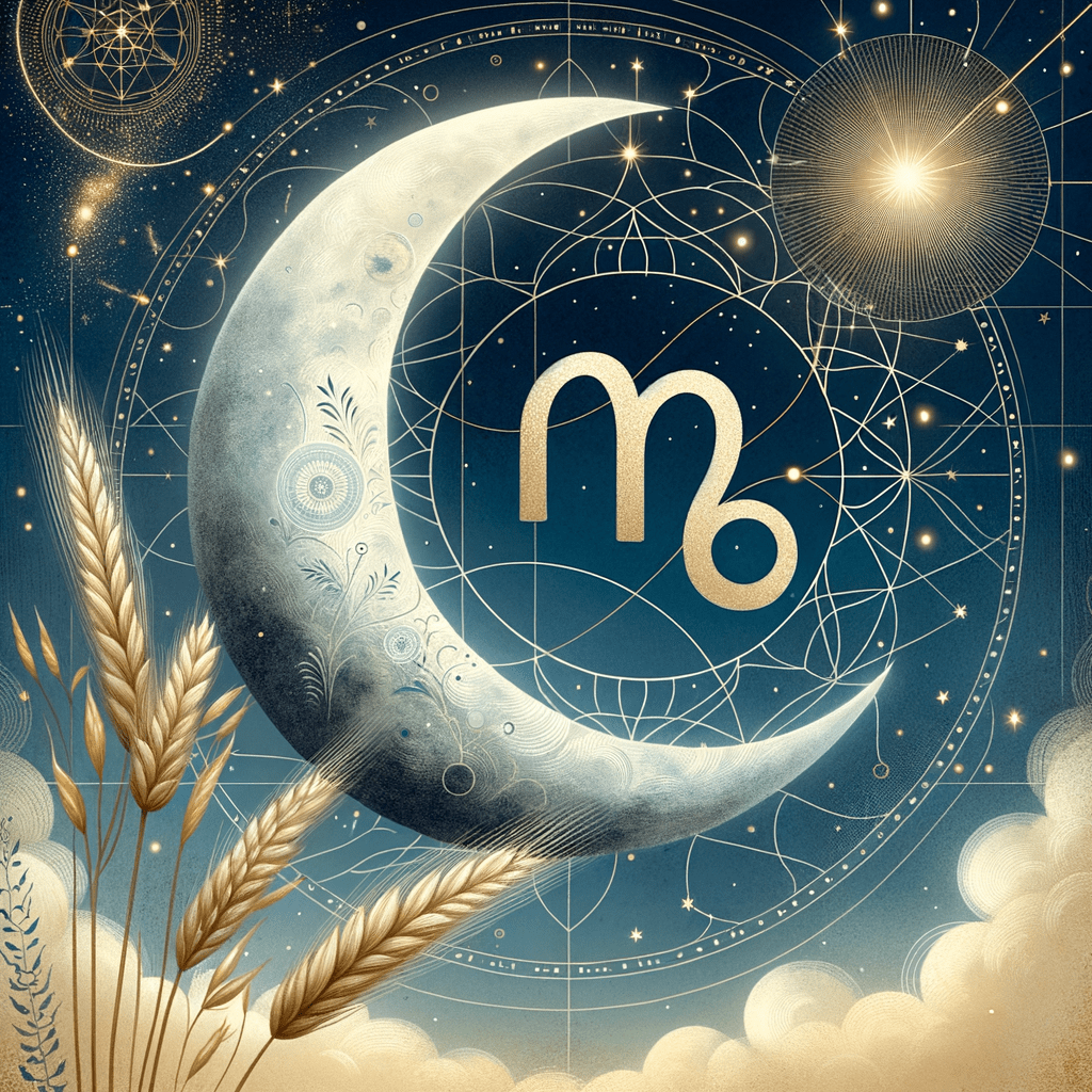 Astrology illustration for Moon in Virgo