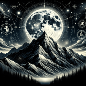 Astrology illustration for Moon in Capricorn