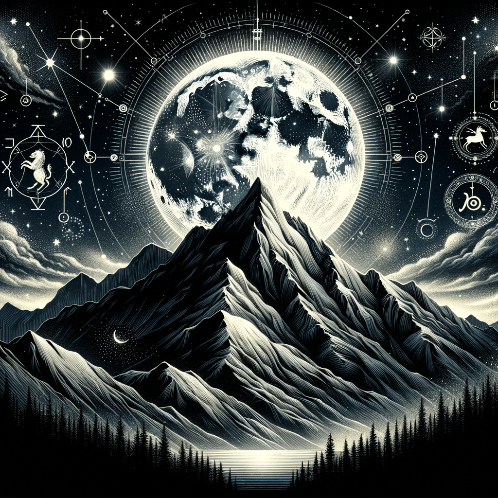 Astrology illustration for Moon in Capricorn