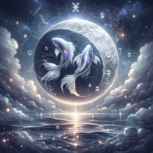 Astrology illustration for Moon in Pisces