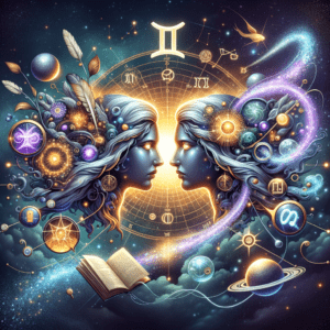 Astrology illustration for Mercury in Gemini