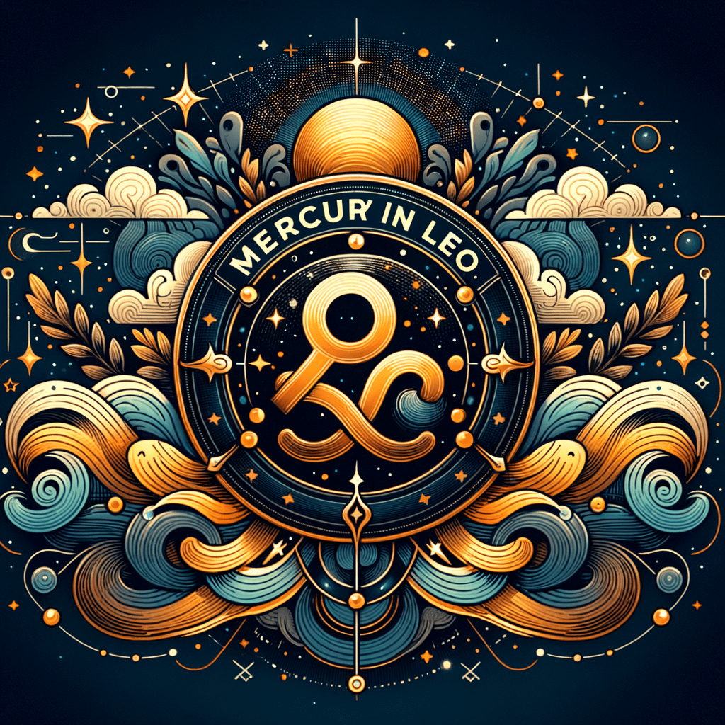 Astrology illustration for Mercury in Leo