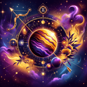 Astrology illustration for Mercury in Sagittarius