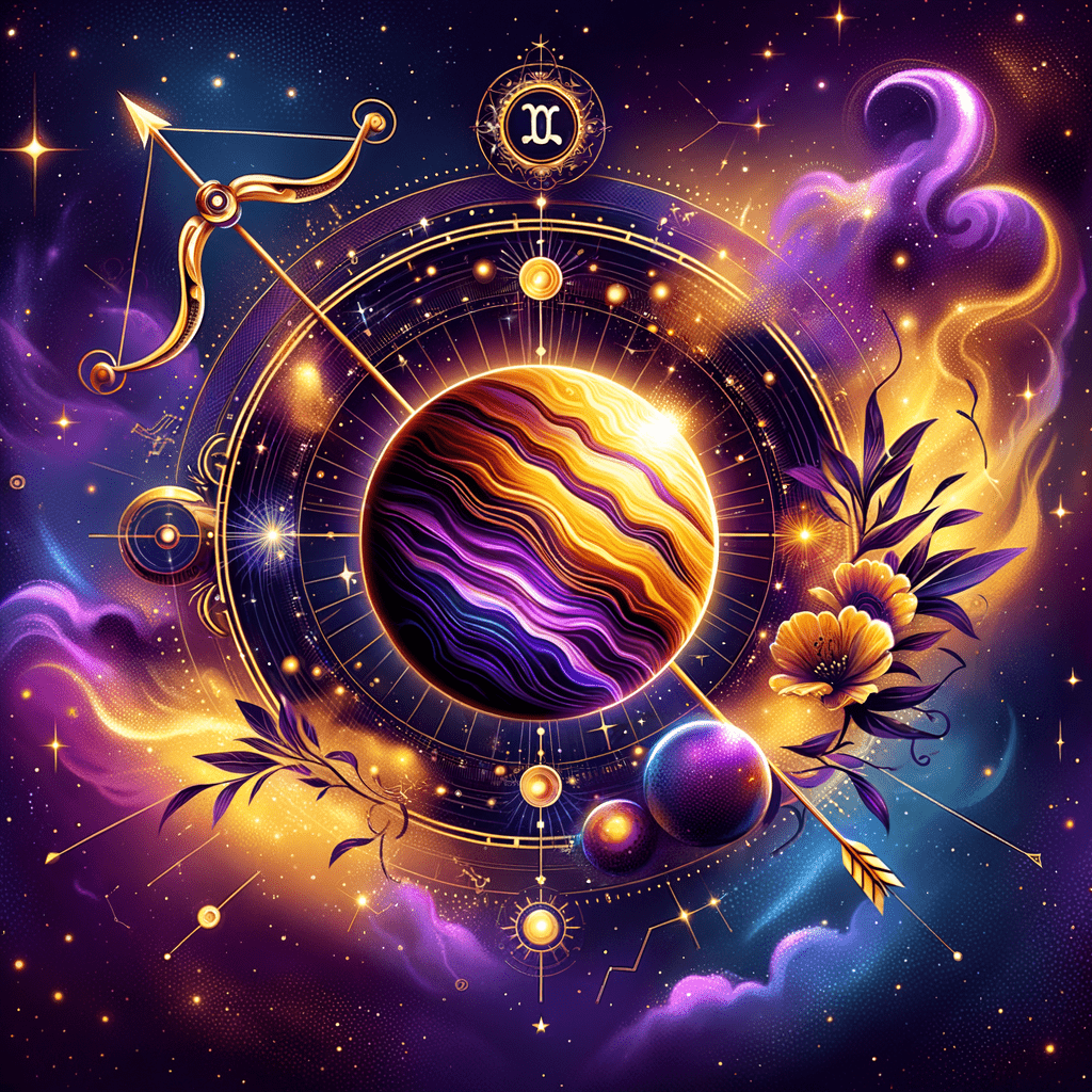 Astrology illustration for Mercury in Sagittarius
