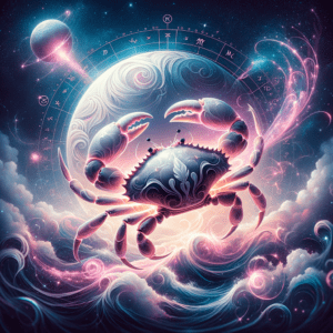 Astrology illustration for Venus in Cancer