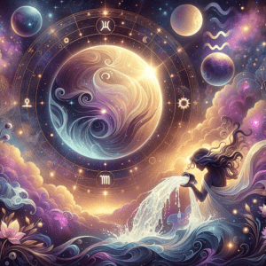 Astrology illustration for Venus in Aquarius Is Read Two Ways, and Both Are Right