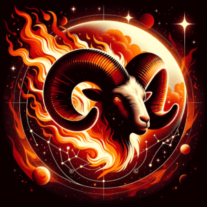 Astrology illustration for Mars in Aries