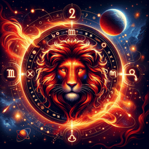 Astrology illustration for Mars in Leo Owns Nothing in the