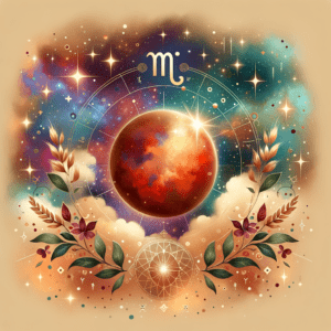 Astrology illustration for Mars in Virgo