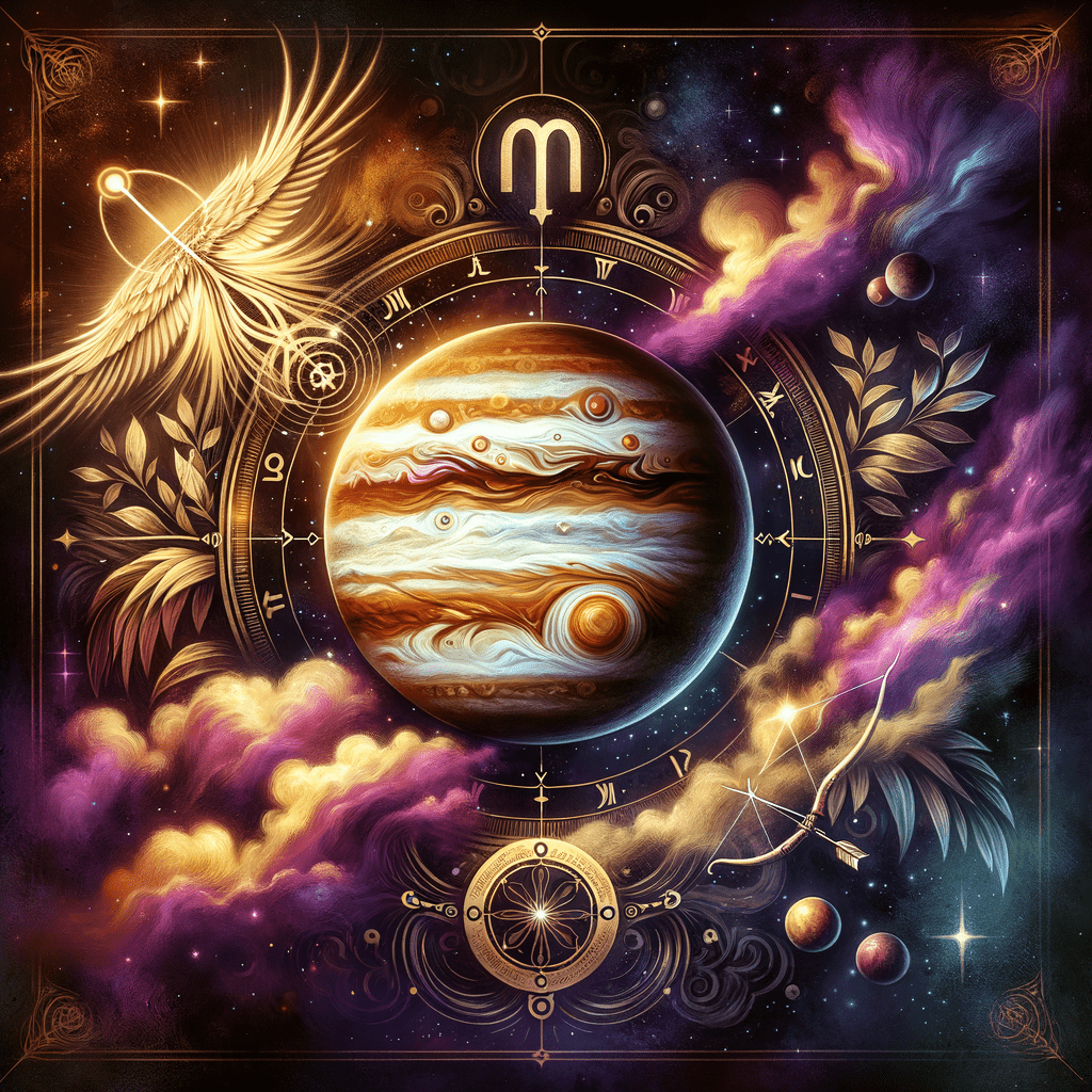 Astrology illustration for Jupiter in Sagittarius