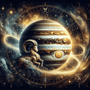 Astrology illustration for Jupiter in Capricorn