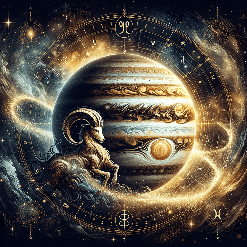 Astrology illustration for Jupiter in Capricorn