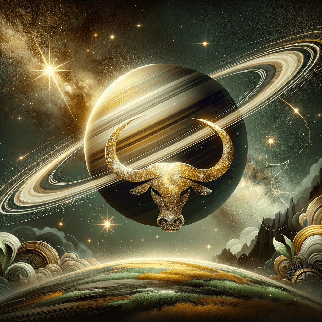 Astrology illustration for Saturn in Taurus