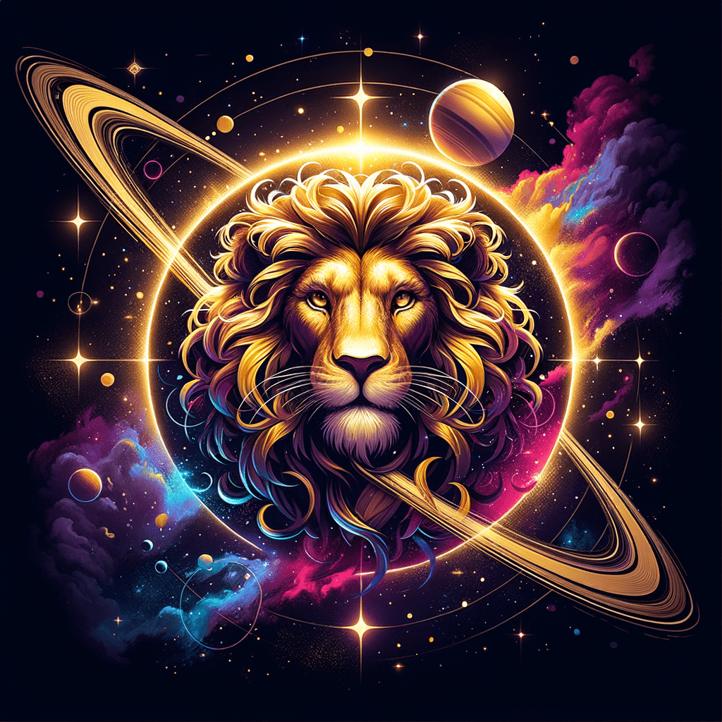 Astrology illustration for Saturn in Leo