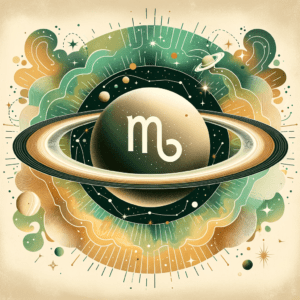Astrology illustration for Saturn in Virgo Zodiac Sign