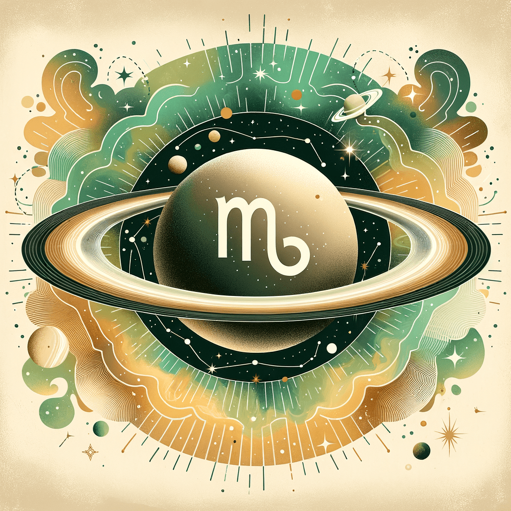 Astrology illustration for Saturn in Virgo Zodiac Sign