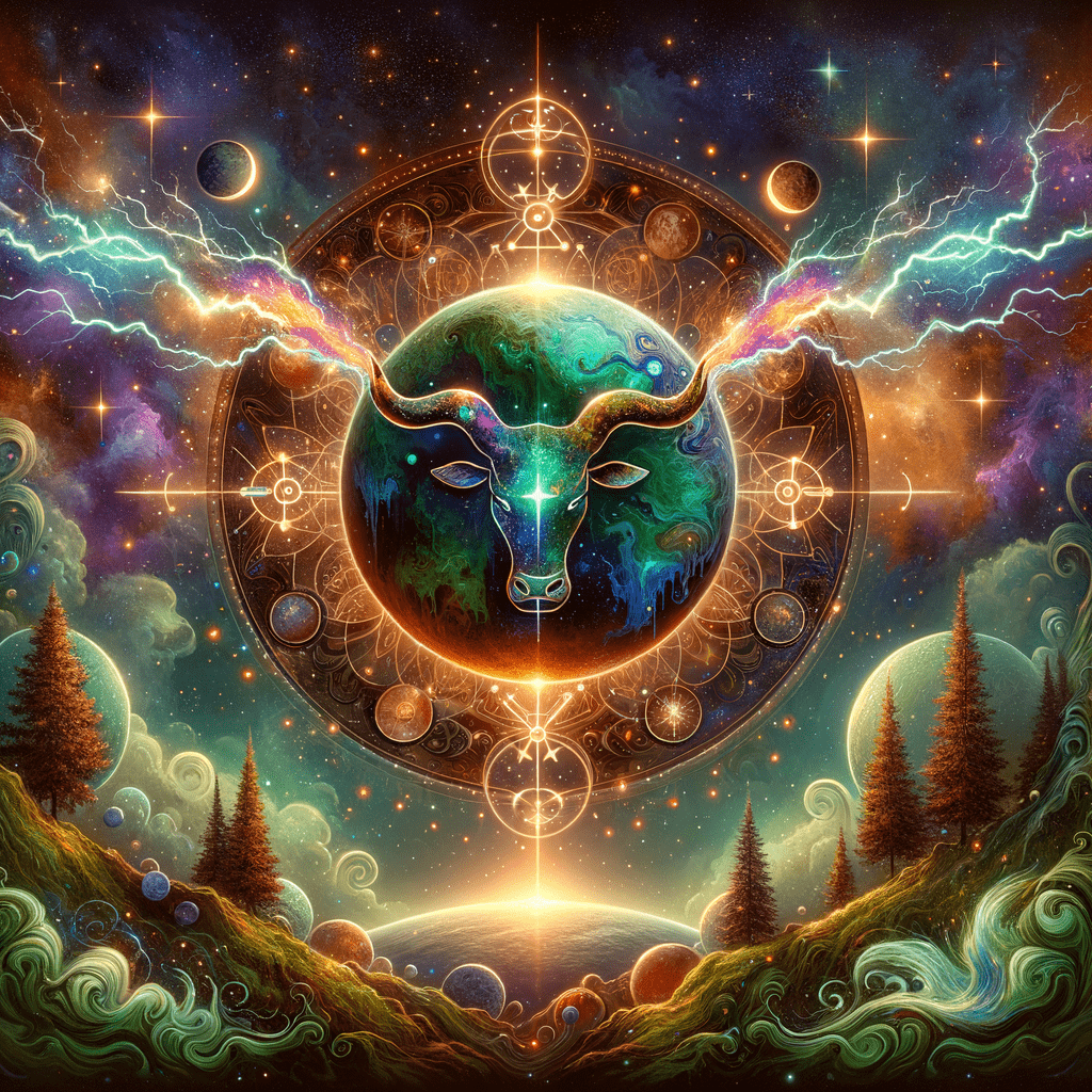 Astrology illustration for Uranus in Taurus