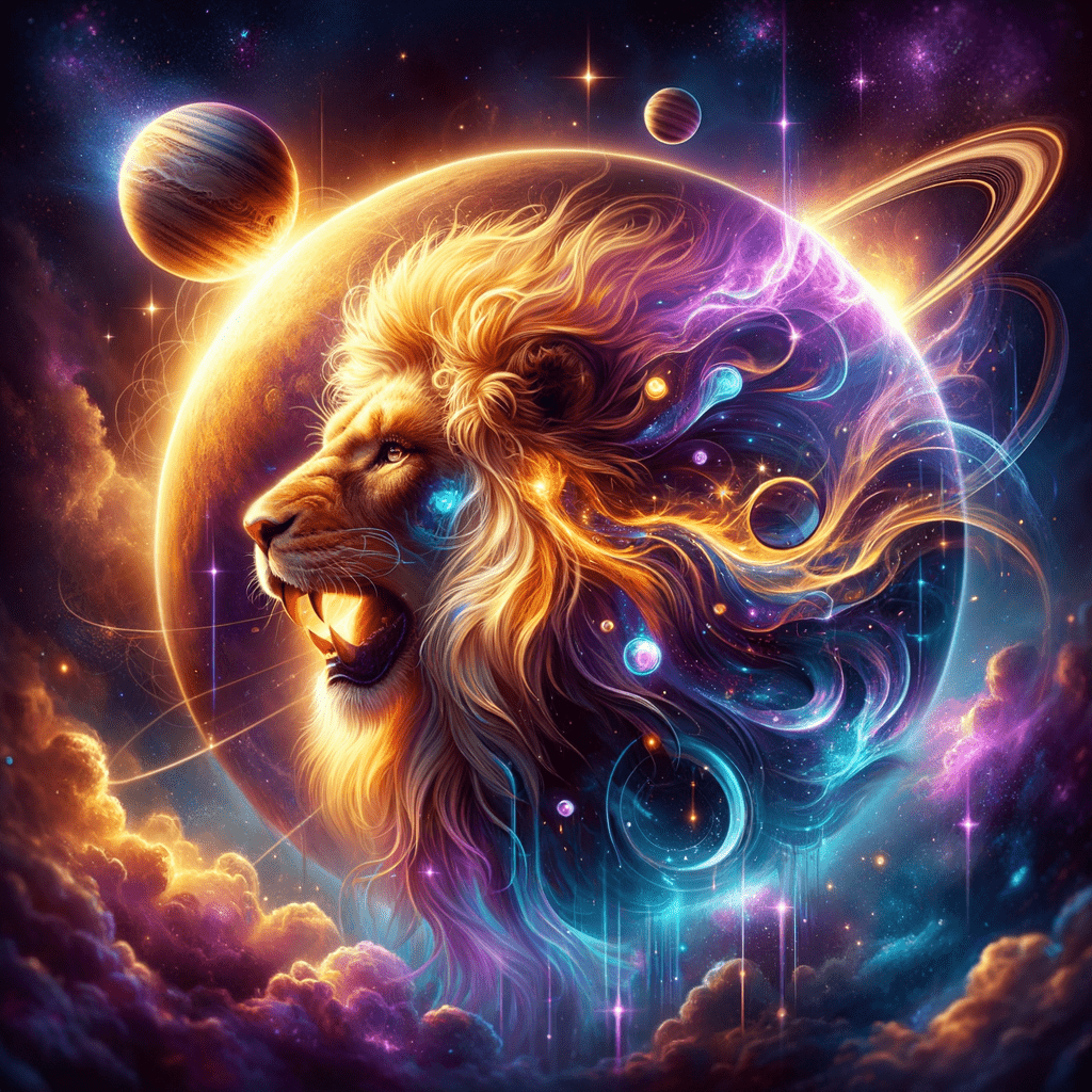 Astrology illustration for Uranus in Leo