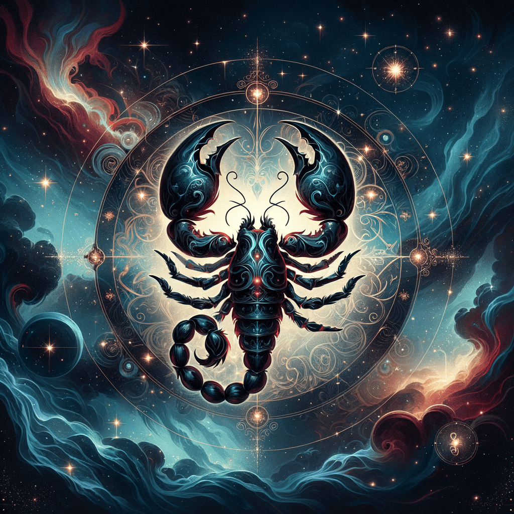 Uranus in Scorpio zodiac sign illustration for the 1974 to 1981 generational placement in a natal chart