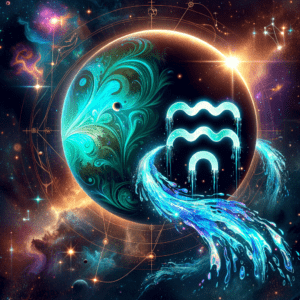 Astrology illustration for Uranus in Aquarius