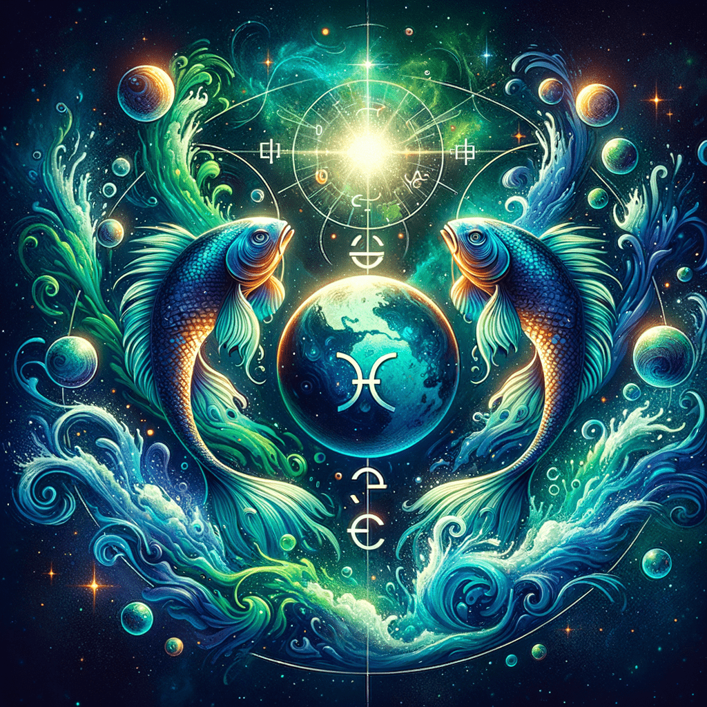 Astrology illustration for Uranus in Pisces