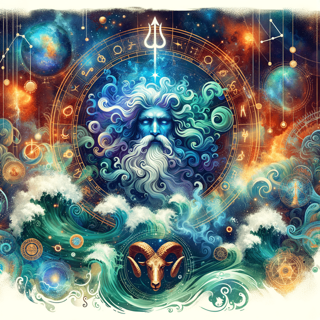 Astrology illustration for Neptune in Aries