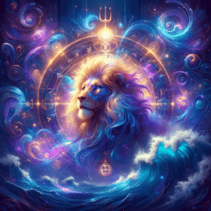Astrology illustration for Neptune in Leo
