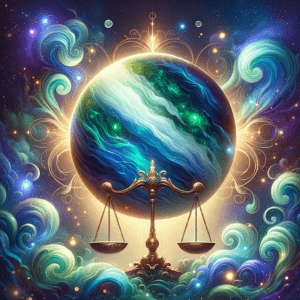 Astrology illustration for Neptune in Libra