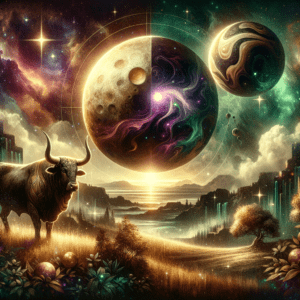 Astrology illustration for Pluto in Taurus Zodiac Sign
